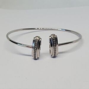 Macy's Sterling Silver Diamond Bar Flex Bracelet